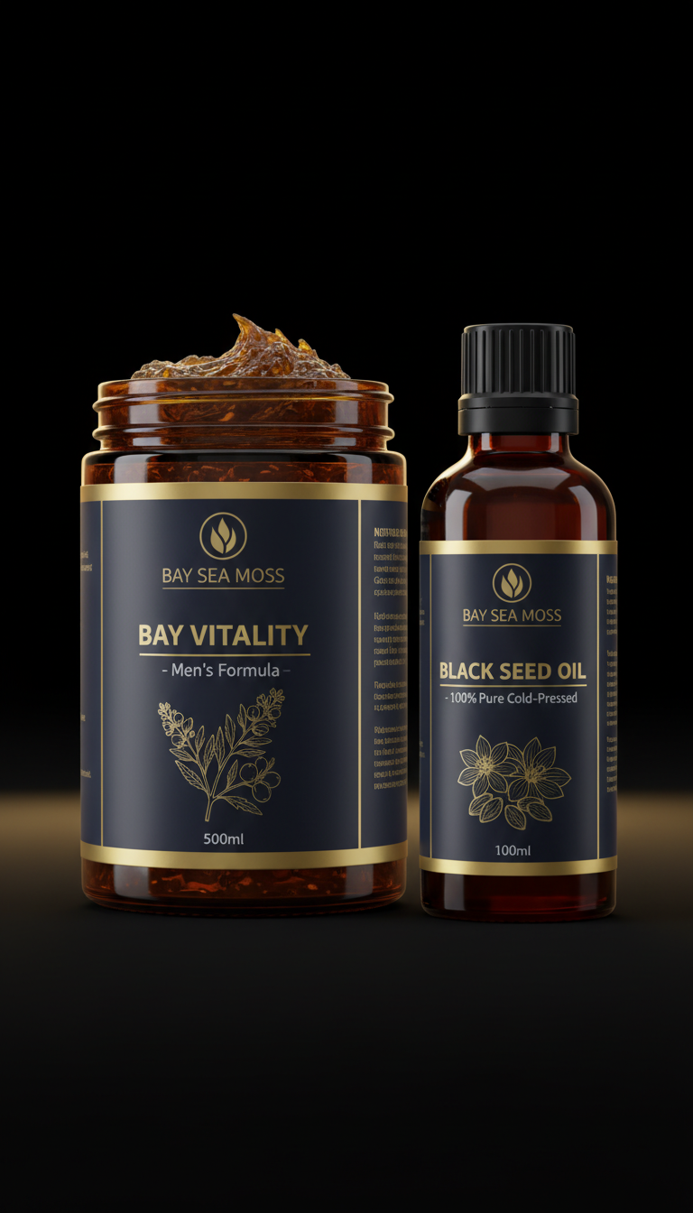 The Alpha Stack - Bay Vitality + Black Seed Oil | Men's Performance Bundle